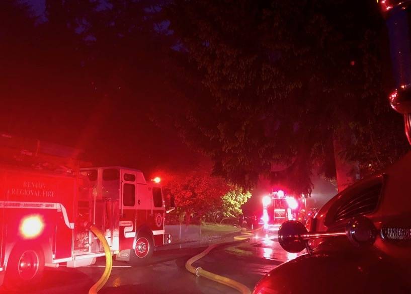 Area firefighters quickly responded and doused a mobile home fire early Thursday morning on Kent’s East Hill. COURTESY PHOTO, Puget Sound RFA