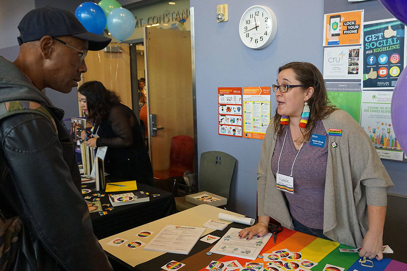 A resource fair was a part of LGBTQIA Week last year. The fair returns Oct. 10 for this year’s LGBTQIA Week at Highline College. COURTESY PHOTO