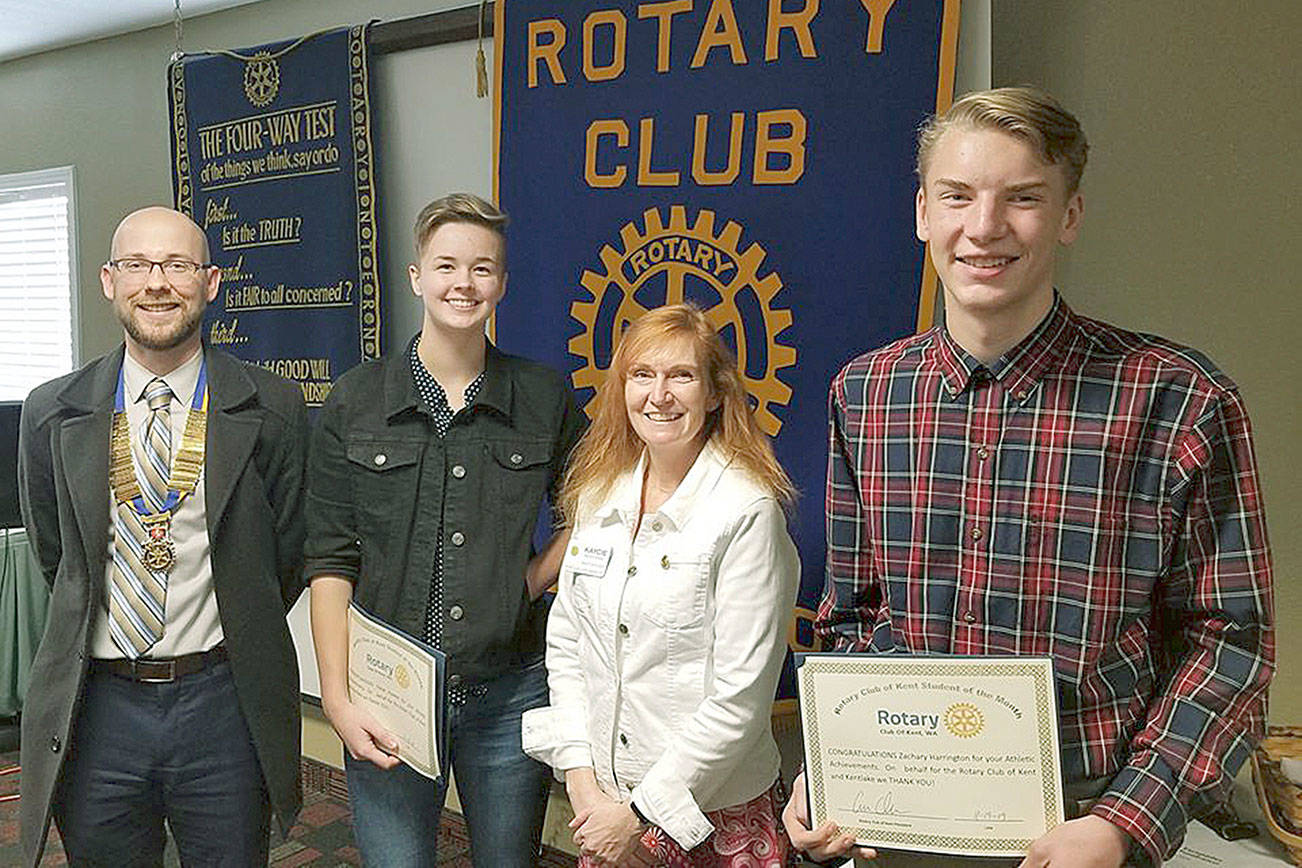 Rotary Club of Kent honors Kentlake students