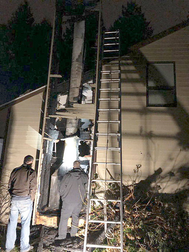 A chimney fire broke out Sunday at a Kent home in the 9800 block of South 262nd Place. COURTESY PHOTO, Puget Sound Fire