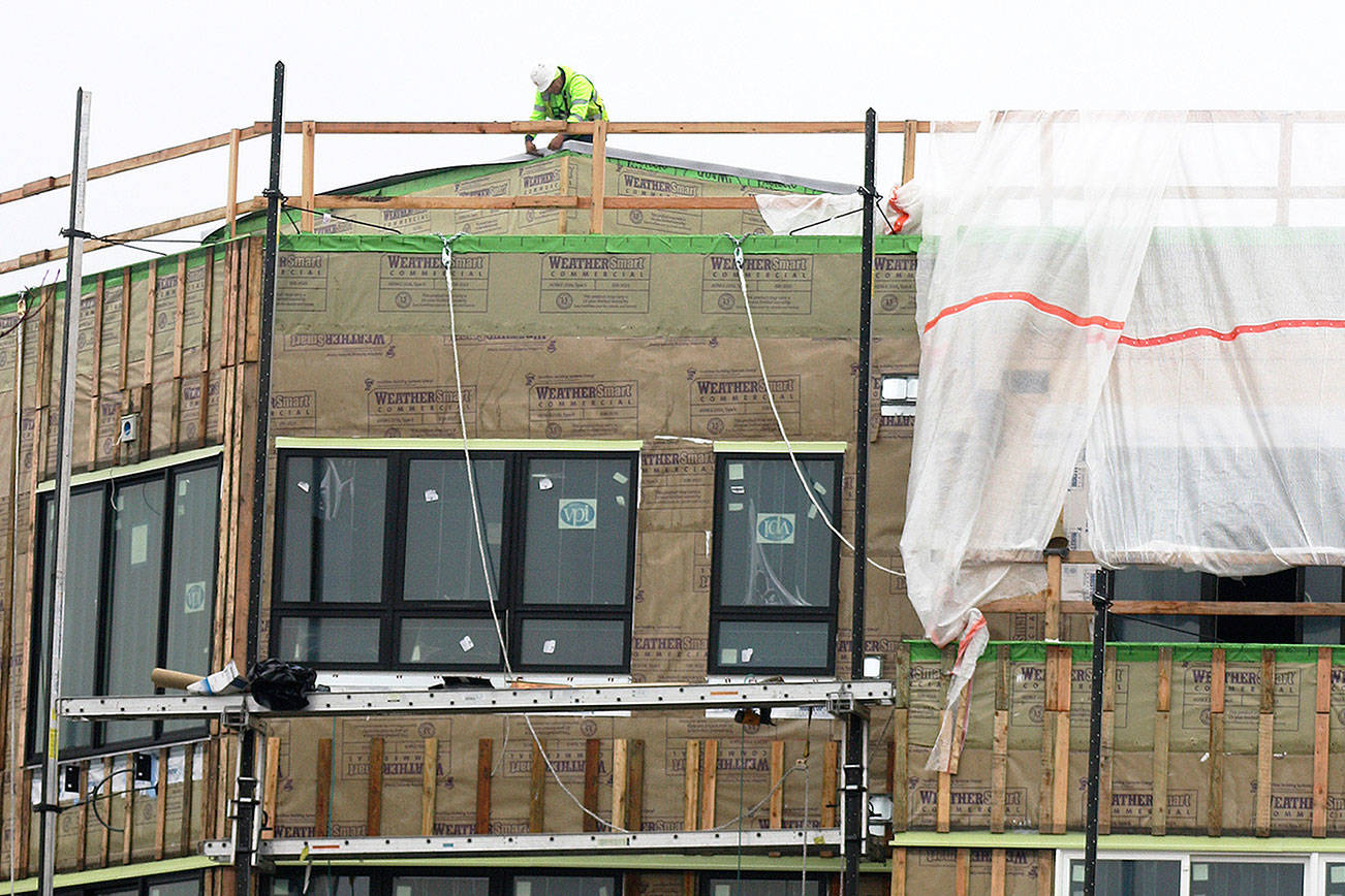 Apartments on the rise along Meeker Street in Kent