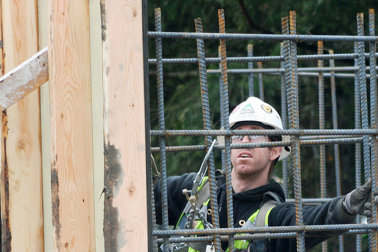 Flood wall rising in Kent