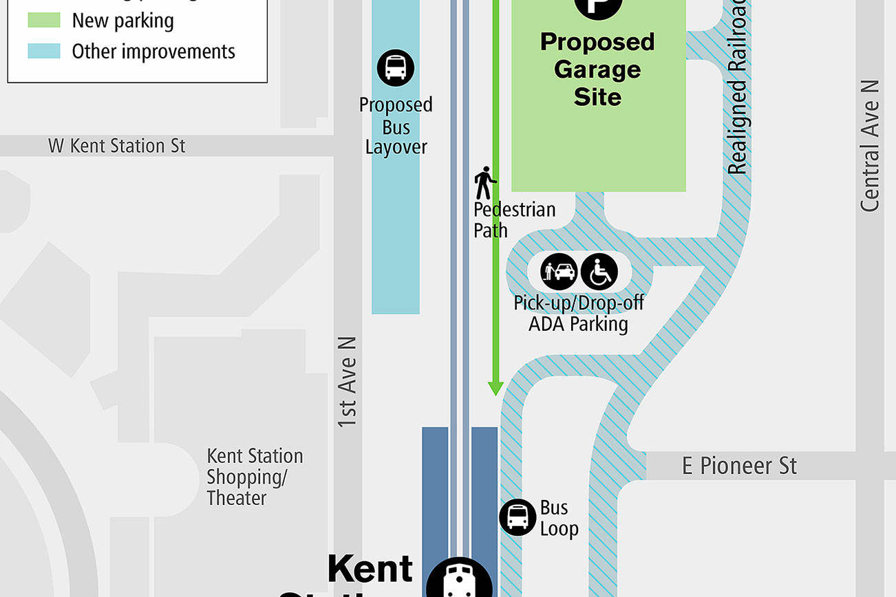 Sounder parking garage project moving forward in Kent