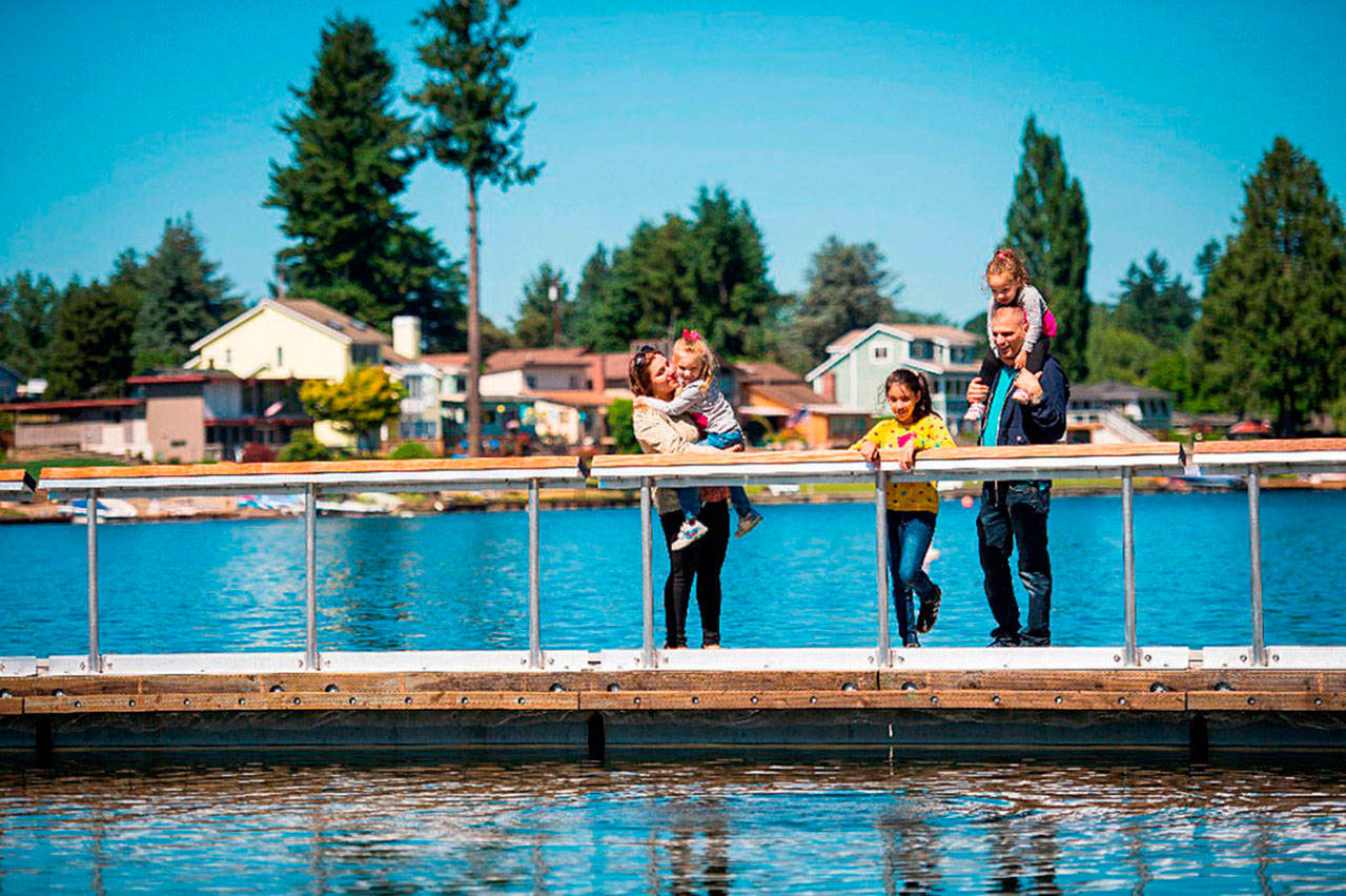 A family enjoys Lake Meridian Park in Kent. COURTESY FILE PHOTO, City of Kent