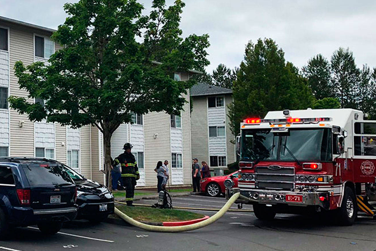 Firefighters extinguish two Kent apartment fires