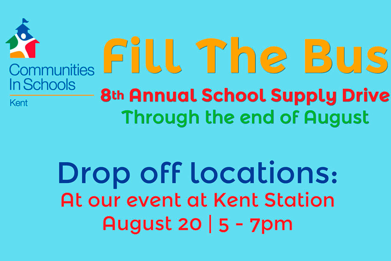 Fill the Bus school supply drive in Kent set for Aug. 20