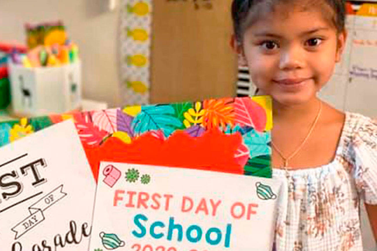 Students learn from home on first day of school in Kent | Photos