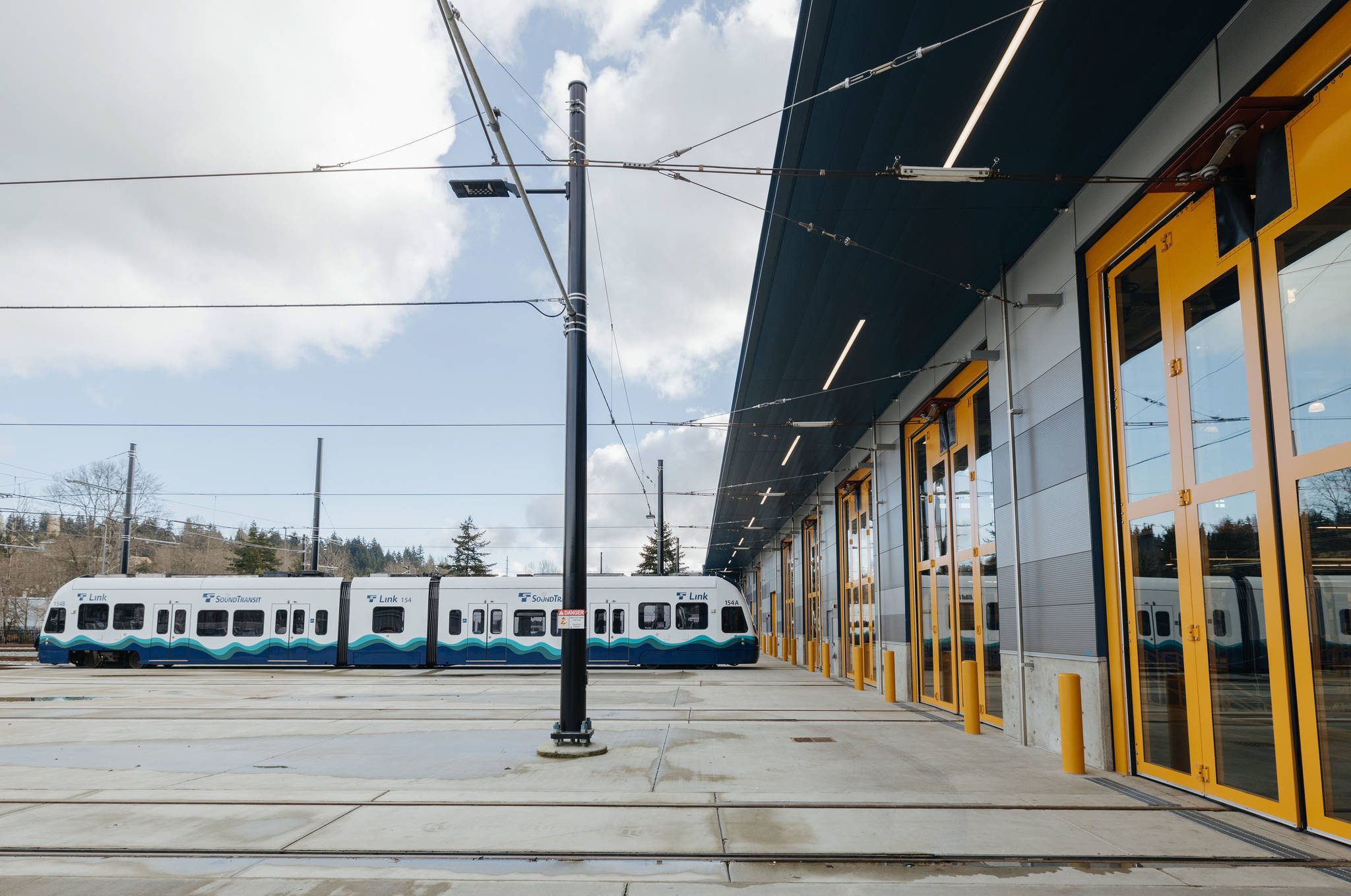 The light rail vehicle facility opening in Bellevue is similar to what Sound Transit plans to build in Kent or Federal Way. COURTESY PHOTO, Sound Transit