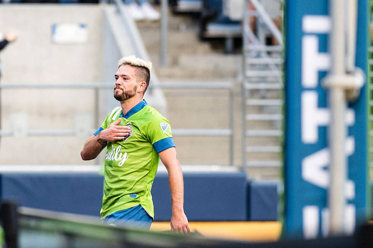 Kelyn Rowe. Photo courtesy of Seattle Sounders FC