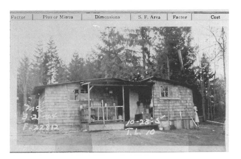 Photo courtesy of John Houston
A photo of the Houston’s first home at 13401 120th S.E. in Renton, which burned down in 1956.