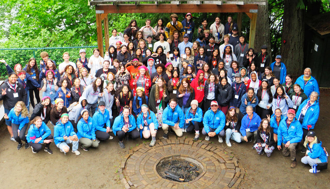 A total of 104 high school students, including six of Kent, attended the 2023 Rotary Youth Leadership Award program at YMCA Camp Colman in Pierce County. COURTESY PHOTO, Rotary