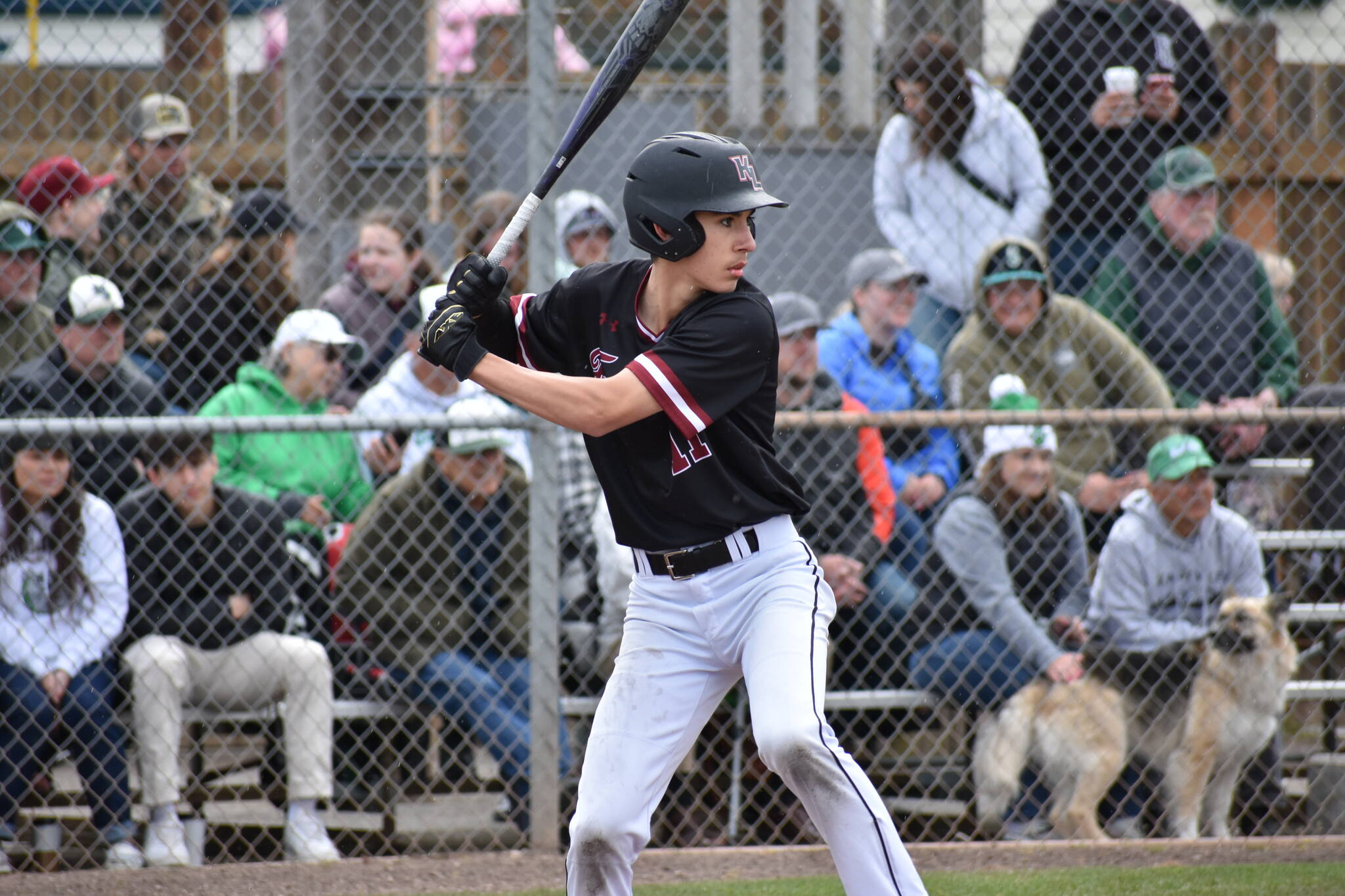 Matthew Ledbetter leads off the game in the first inning at Sherman Anderson Field. Ben Ray / The Reporter