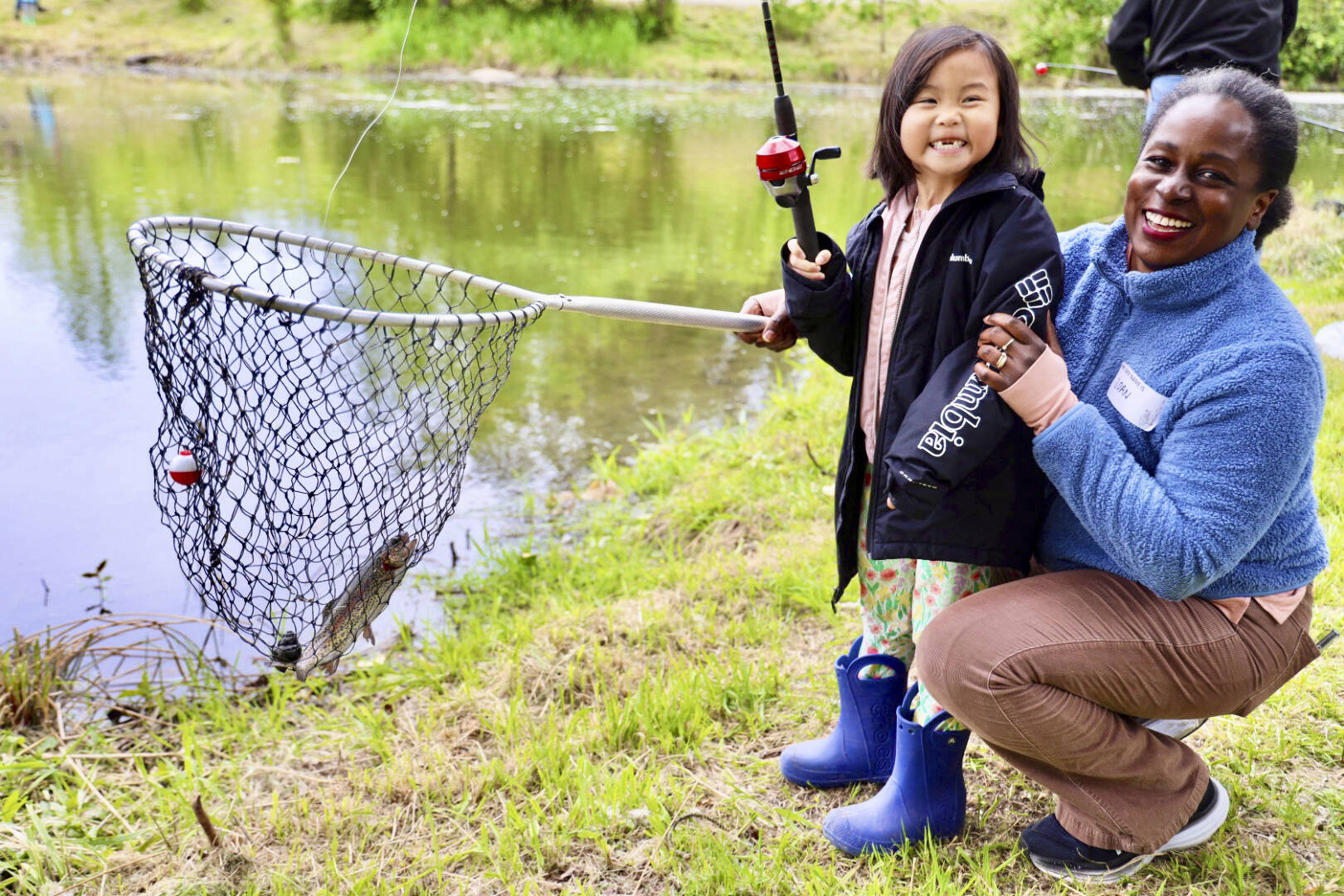 Lots of kids got a chance to catch their first fish at the annual Fishing Experience event on Saturday, May 18 at the Old Fishing Hole in Kent. COURTESY PHOTO, City of Kent Parks