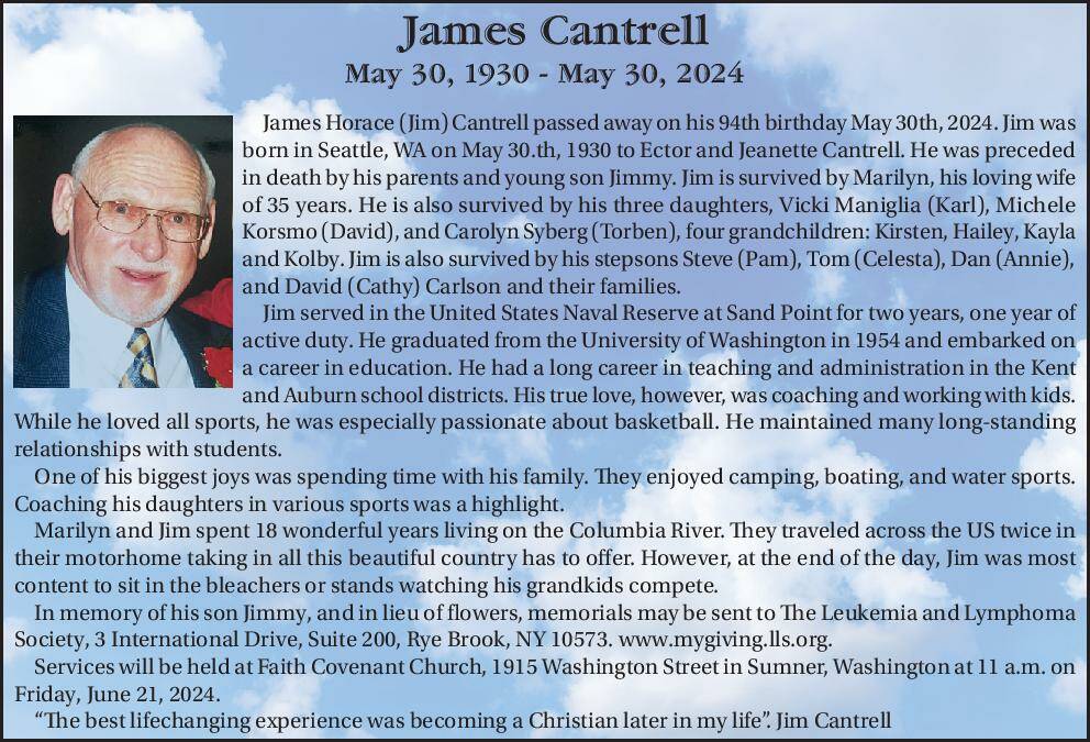 James Cantrell | Obituary
