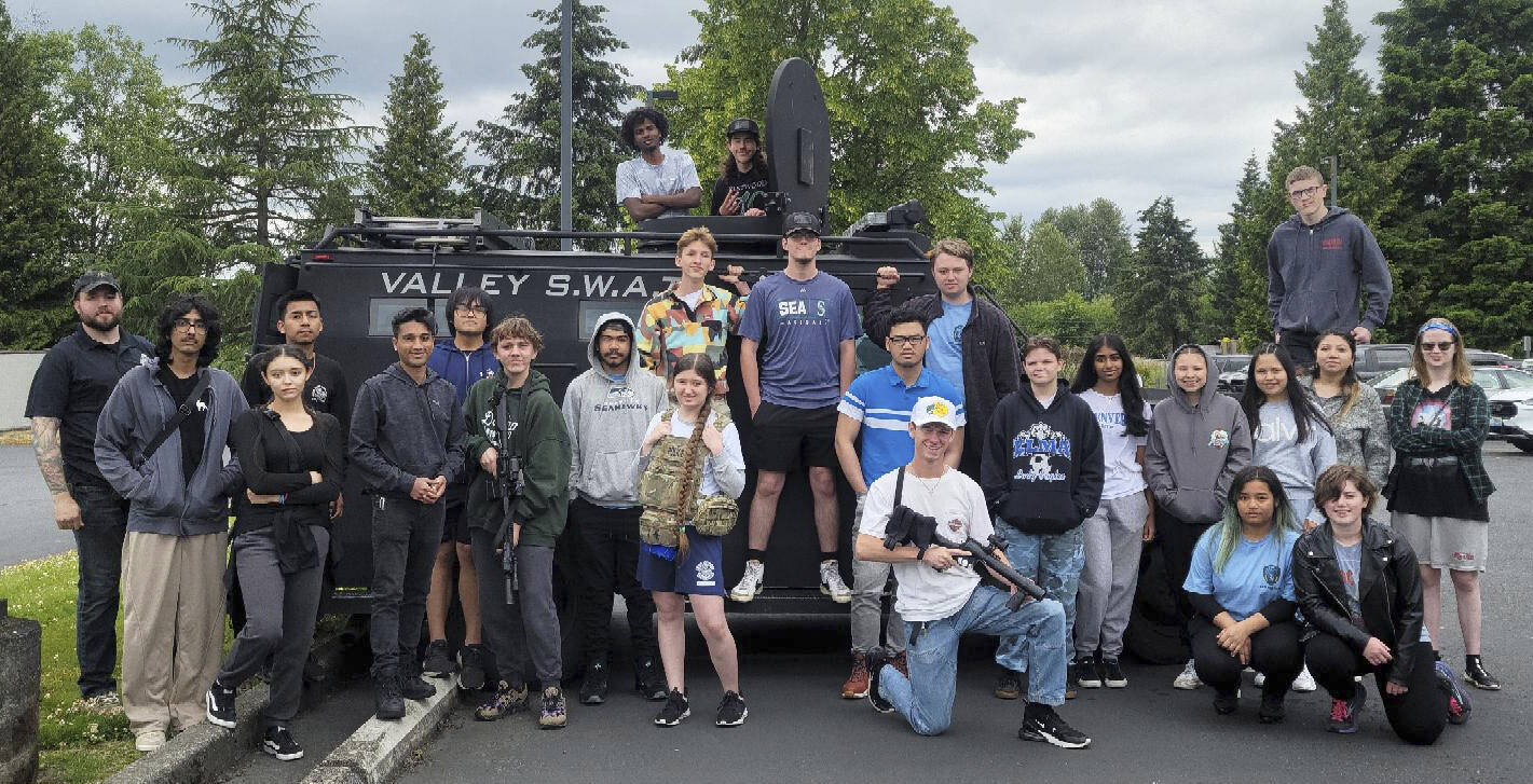 Twenty-five high school students participated in the Kent Police Teen Academy at the Kent Police and Fire Training Center. COURTESY PHOTO, Kent Police