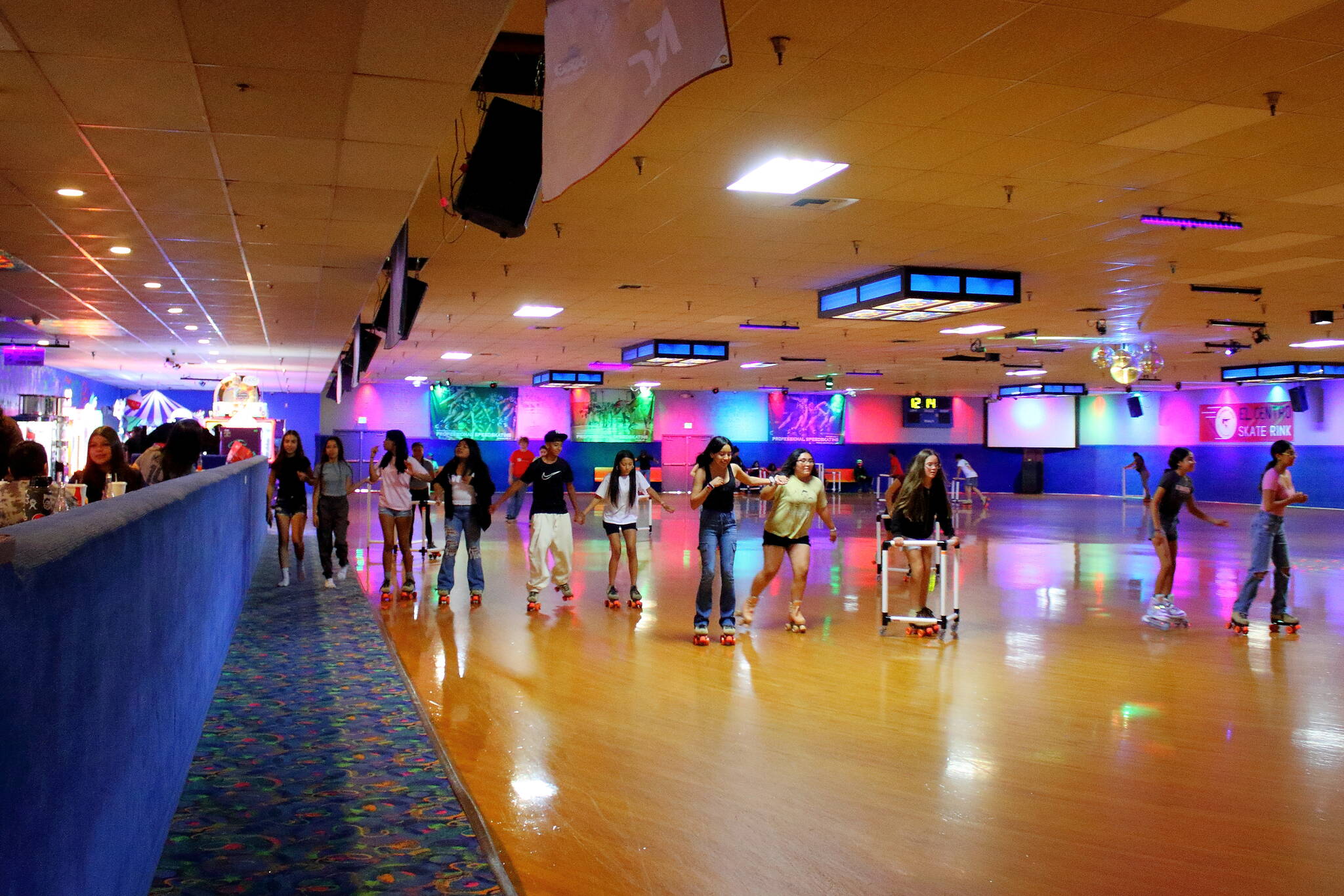 The El Centro Skate Rink will now be partially powered by solar panels on the roof through a grant from Puget Sound Energy. Photo by Keelin Everly-Lang / the Mirror