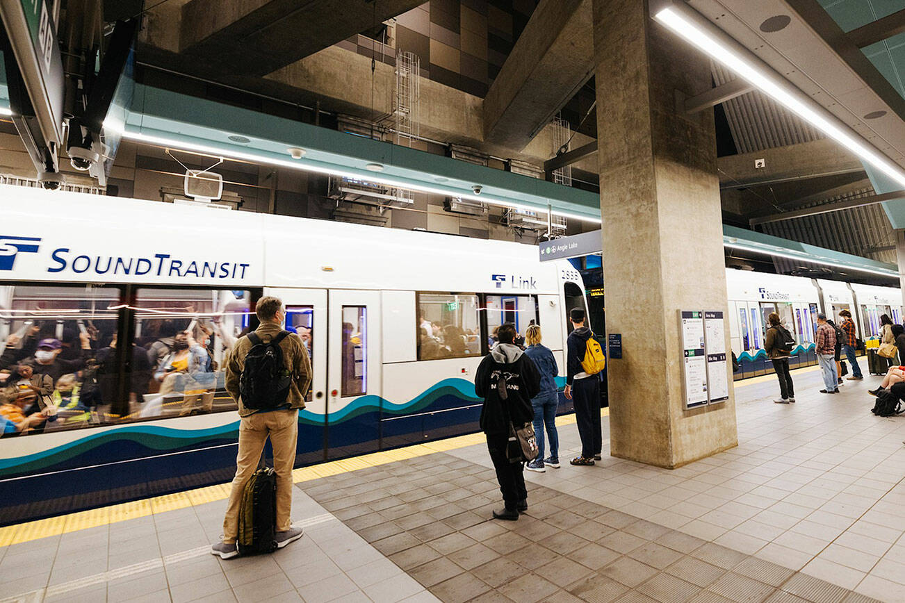 Light rail fares will go to a flat rate of $3 starting Aug. 30. COURTESY PHOTO, Sound Transit