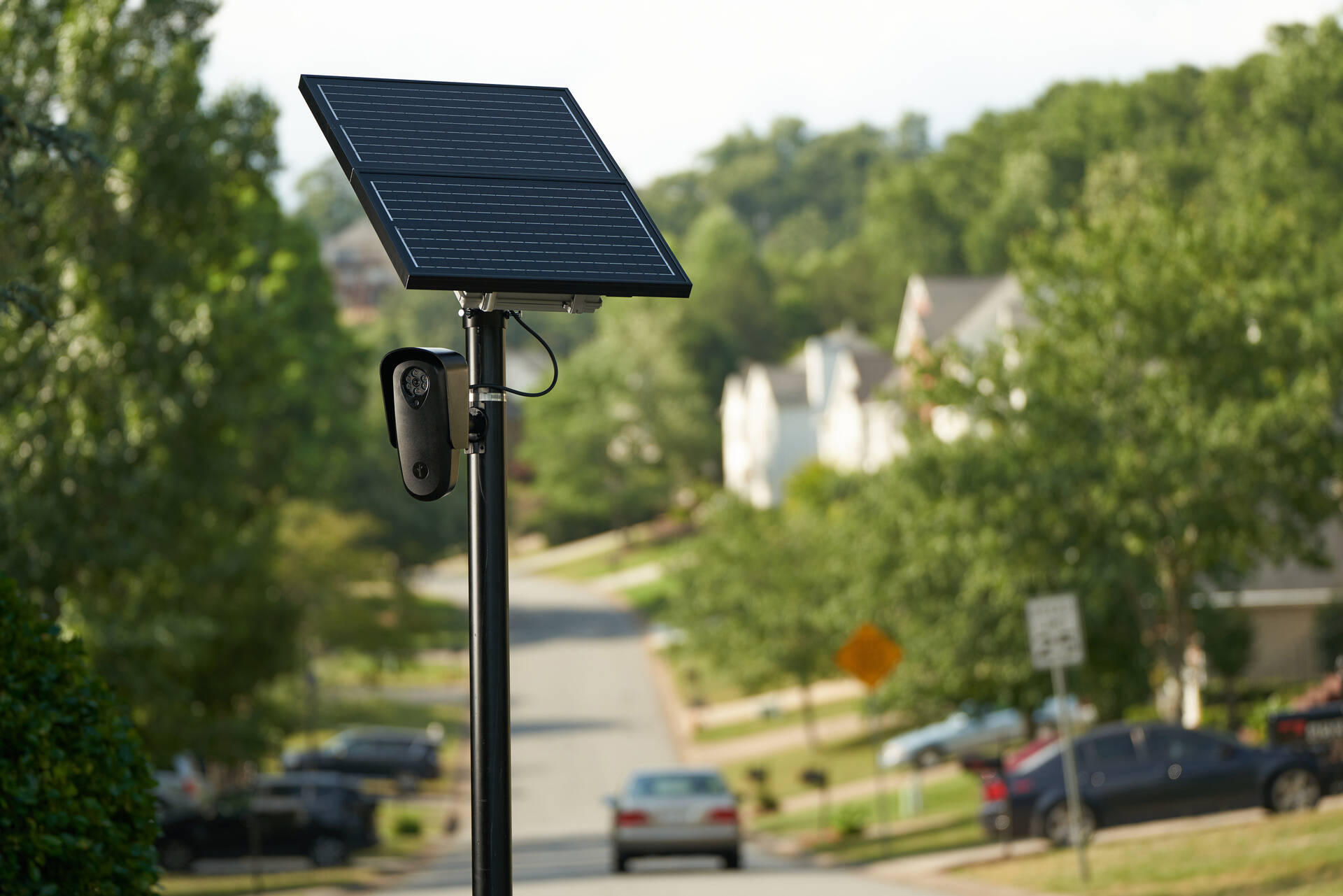 A Flock Safety camera on a pole. Courtesy of Flock Safety