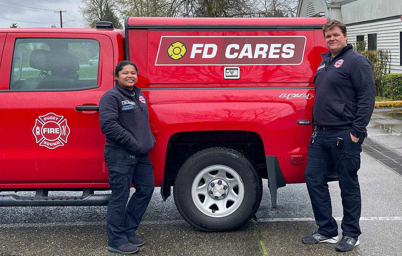 Kent-based Puget Sound Fire’s FD Cares program is in its 10th year to provide non-emergency services to help residents. COURTESY PHOTO, Puget Sound Fire