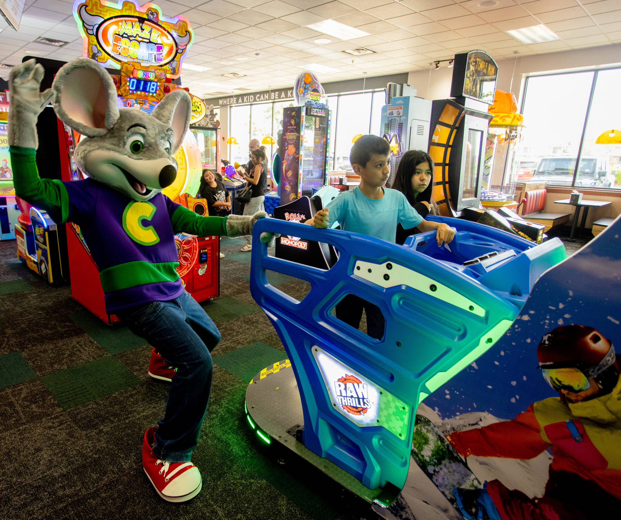 A renovated game room at Chuck E. Cheese in Kent. COURTESY PHOTO, Chuck E. Cheese