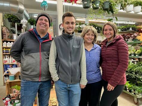 Darren, Ryan and Launice Malmassari and Becca Pimentel all work at Kent East Hill Nursery as a family. Courtesy photo