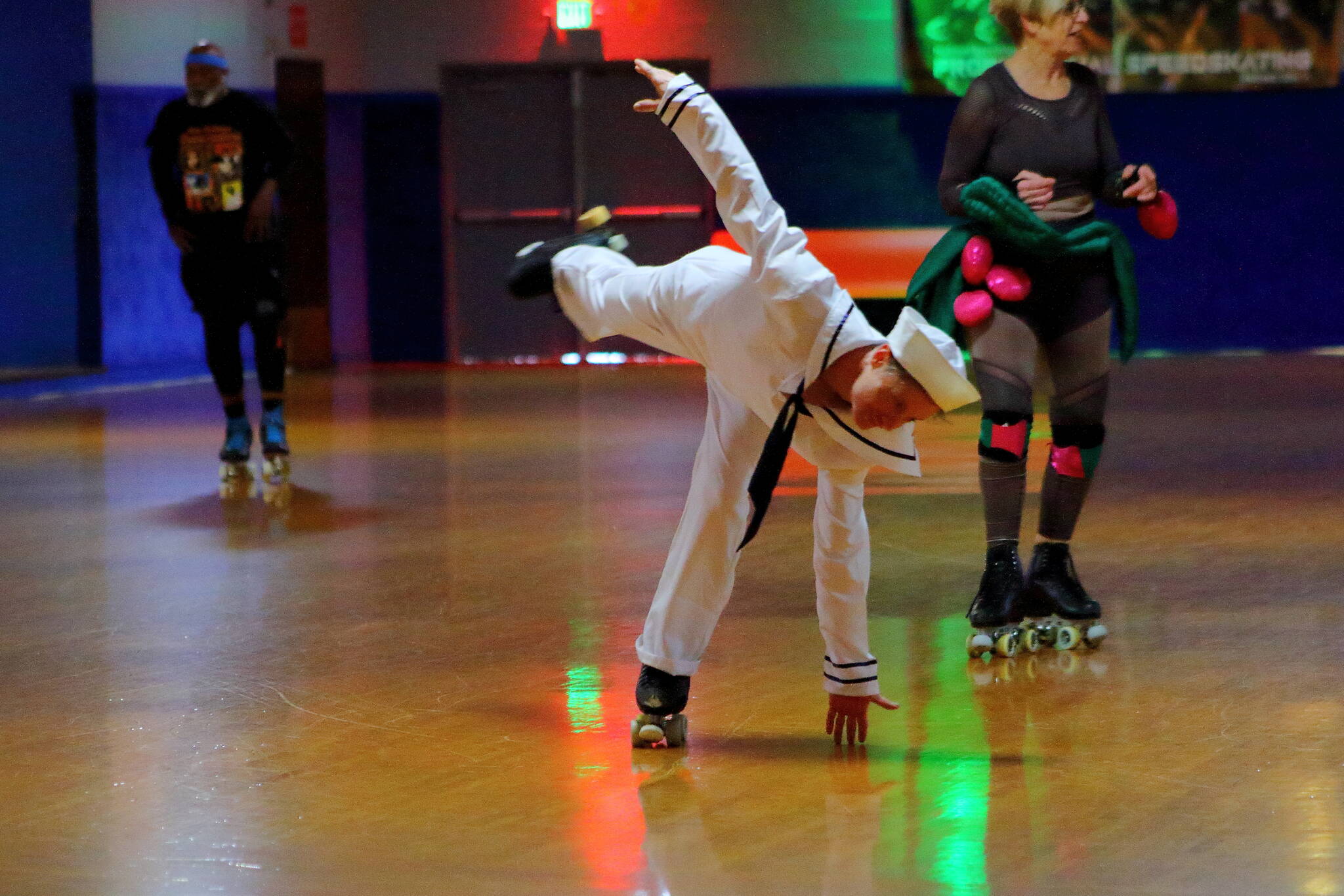 Patrick Moneith teaches Artistic Roller skating at Southgate Roller Rink and also skates at El Centro Skate Rink. Photo by Keelin Everly-Lang / Sound Publishing