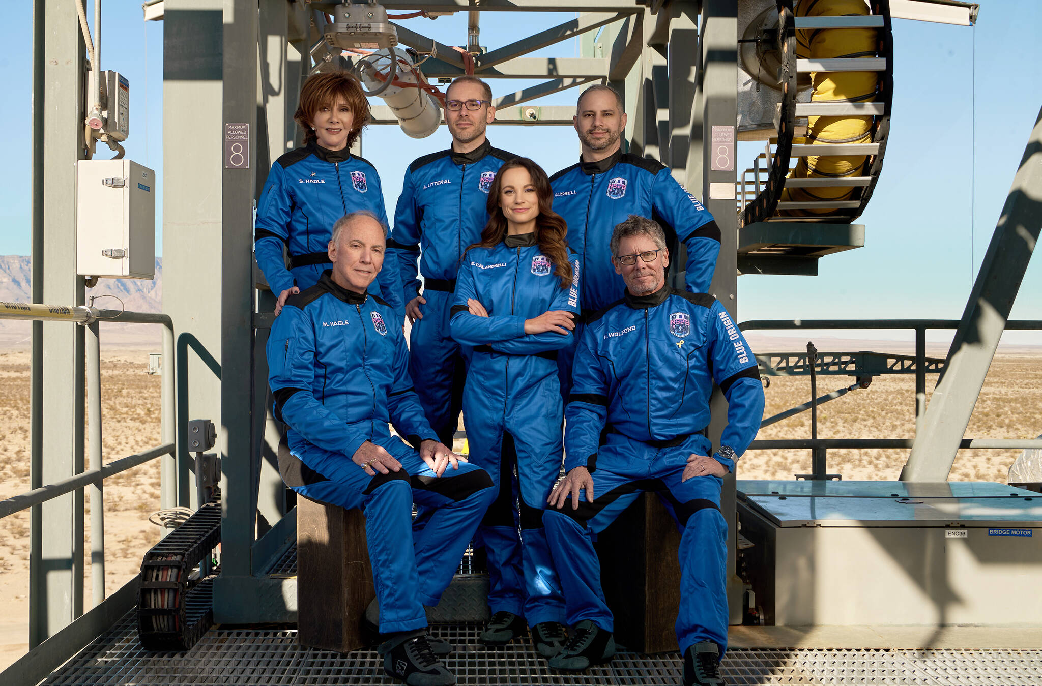 The crew that completed Kent-based Blue Origin’s ninth human flight into space on Friday, Nov. 22. COURTESY PHOTO, Blue Origin