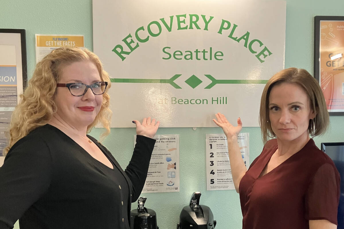 Sofia Goff and Erica Allen from Recovery Place Seattle. Photo courtesy of Valley Cities Behavioral Health Care.