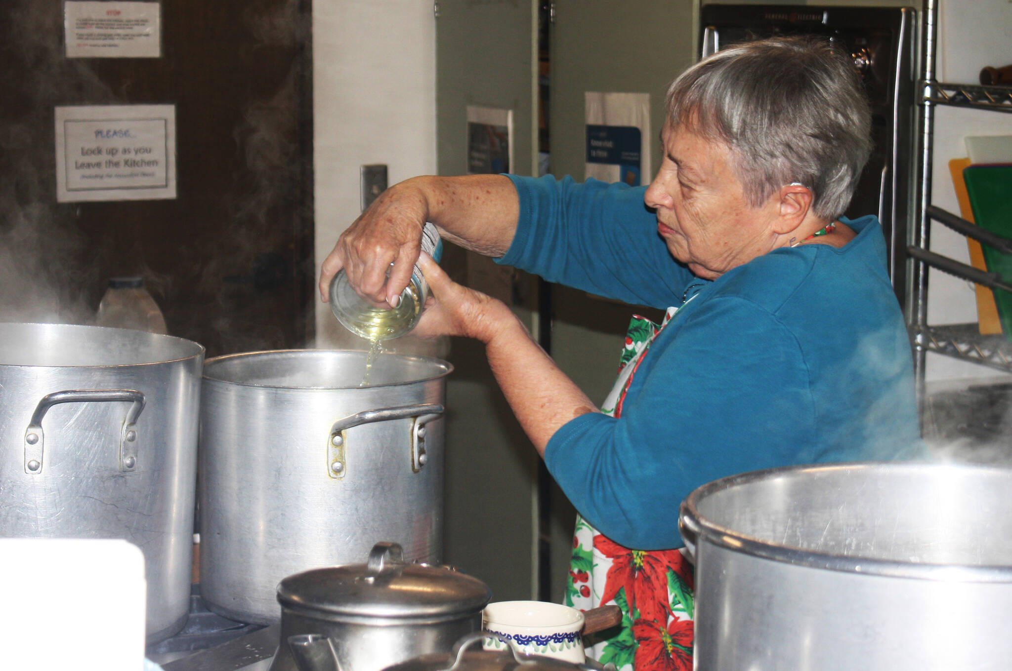 With Nancy Turner’s final days as cook coming to an end after 40 years, Kent Lutheran Church is looking for volunteers to cook for the Kent Community Monday Night Supper served all year. STEVE HUNTER, Kent Reporter