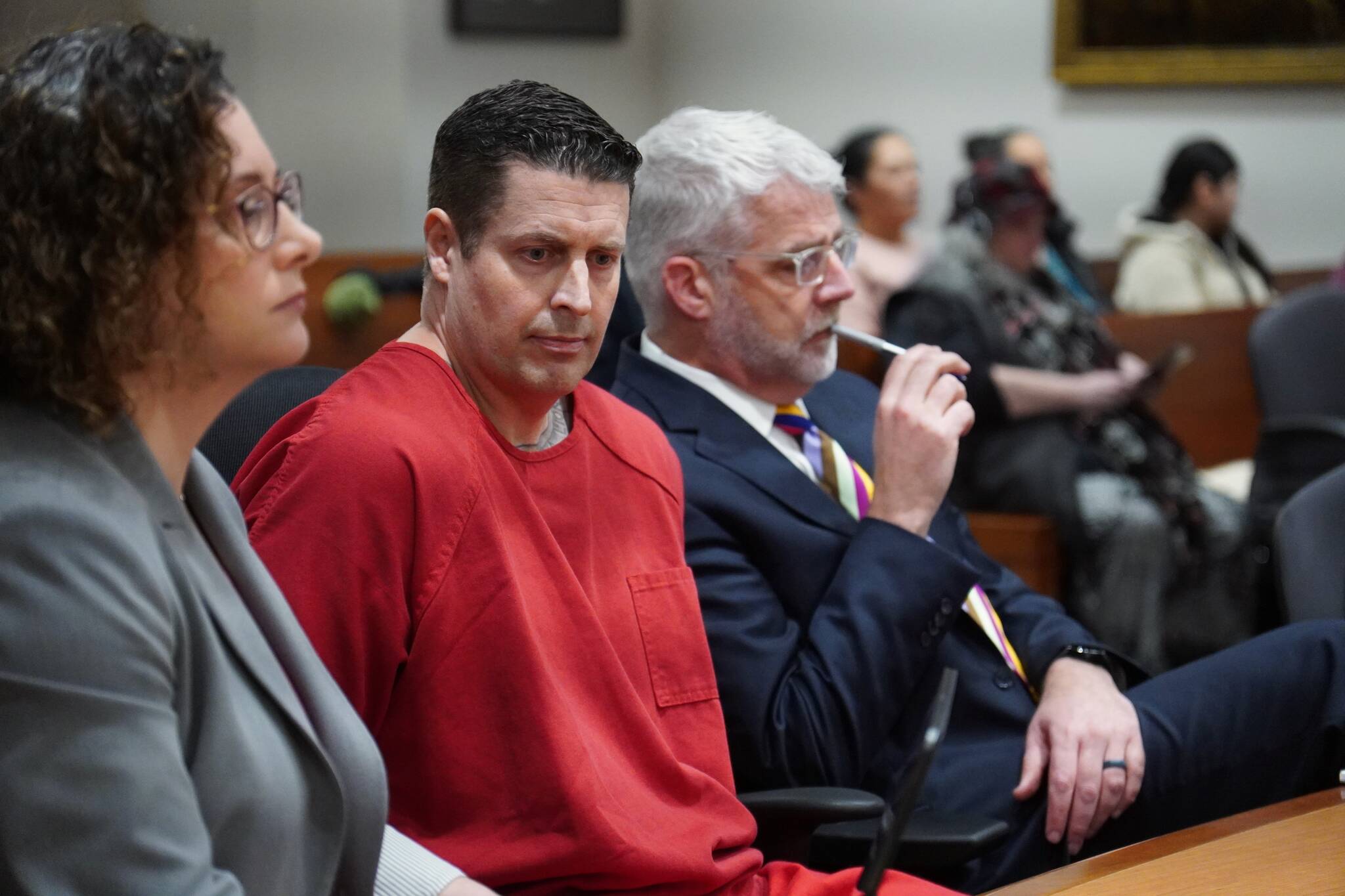 Photo by Joshua Solorzano/Auburn Reporter
Jeffrey Nelson, at his hearing Dec. 20, listening to the judge decide whether there will be a new trial and judge recusal.