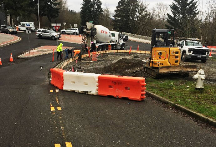 Two new roundabouts are now open along Reith Road in Kent. COURTESY PHOTO, City of Kent