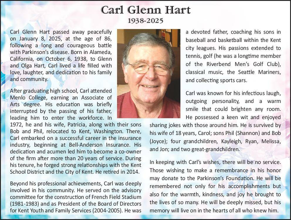 Carl Glenn Hart | Obituary